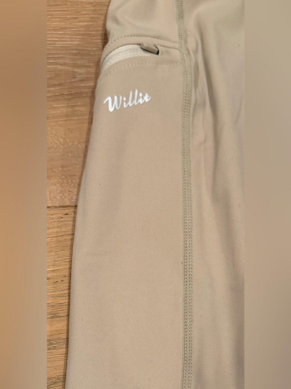 WILLIT Beige Riding Breeches with Grip Patches Size XS - Picture 8 of 10